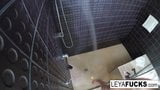 After a dirty fuck session Leya Falcon washes the filth off snapshot 3