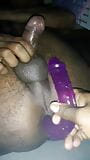 Insert Big dildo in to my ass by aunty snapshot 9