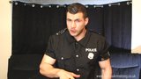 Ripped Muscle Boy Police Officer Wanking Hard snapshot 2