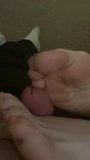 Slow Teasing Footjob on slave cock & balls snapshot 3