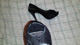 Preto peep toe de salto alto gozado snapshot 4