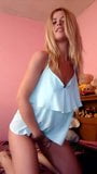 Petite  Blonde Teasing On Cam snapshot 5