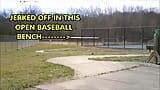 Risky Public Partly Naked JO in Open Ball Field snapshot 1