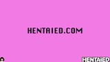 Hentaied - bionda ragazza anime ahegao si masturba con un enorme dildo snapshot 10