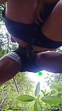 QUICK ASS FUCK IN THE WOODS_Creampie snapshot 7