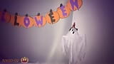 Eu dei a ele minha bunda quente no Halloween snapshot 2