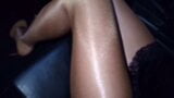 Piss in my shiny Danskin tights on street snapshot 5