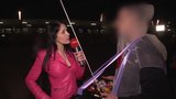 Busty German Cougar Blows Stranger snapshot 2