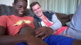 HANDSOME YOUNG BLACK GUY HAS  SEX WHIT A WHITE GUY snapshot 2