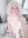 Crossdressing sissy boy wanks his cock to cum hard snapshot 1