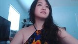 Cute Asian with huge boobs on webcam snapshot 13