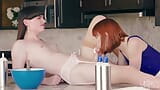 Alexa Nova Deepthroats Natalie Mars & Rides Her On The Top Of The Kitchen Island After Baking Cupcakes - TRANS ANGELS snapshot 8