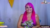 FRENCH TATTOO MODEL WITH PINK HAIR DOES AMATEUR PORN snapshot 3