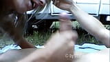 Horny Outdoor Threesome with the Swingermobile snapshot 1