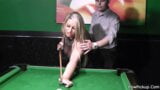 BBW gives head and is fucked on pool table snapshot 3