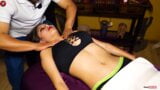 Beautiful busty Latina gets a massage snapshot 5