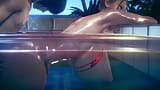 Cazzo una ragazza tettona in piscina - Hentai snapshot 15
