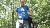 Kudoslong outside in the woods strips and wanks snapshot 1