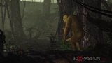 Extremer Monster-Oger fickt heiße weibliche Goblins hart im Freien snapshot 2