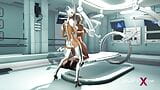 Sex androïde futanari joue avec une blonde sexy dans la baie de science-fiction snapshot 8