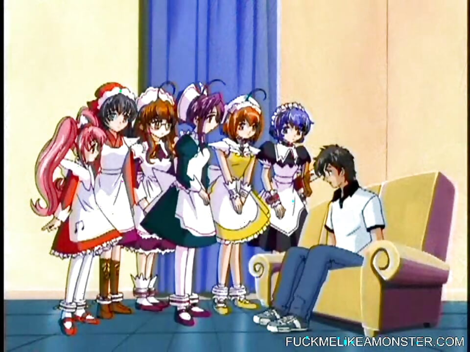 Smerige anime neukt tienerbabes in mvv-trio