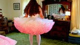 Frilly Shannon Jones Donning and Modeling 500 Yard Petticoat snapshot 6