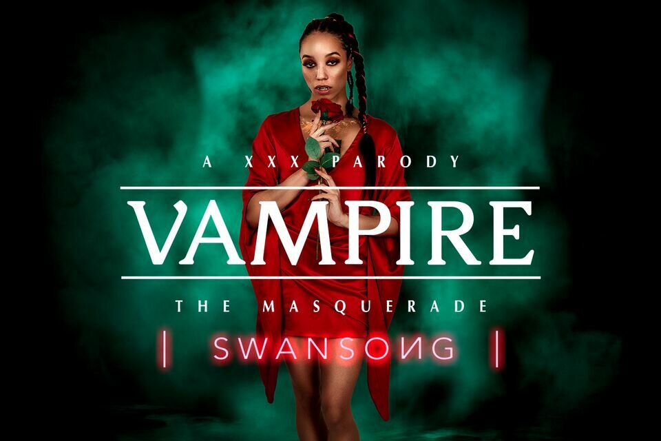 VRCosplayX Ebony Babe Alexis Tae As VAMPIRE Emem Seduces You In MASQUERADE SWANSONG VR Porn