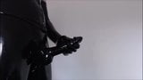 Masturbate in Black Latex Catsuit IV snapshot 6