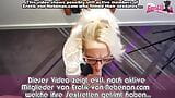 German skinny blonde secretary make POV blowjob at mirror snapshot 2