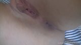 Herausragende Blondine strippt und spielt mit ihrer Muschi snapshot 11