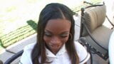 Ebony Teen wird in Ihre enge Fotze gefickt snapshot 3