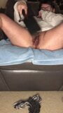 Spanking Myself with a Leather Paddle snapshot 8