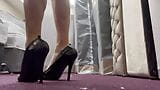 1st teaser walk in pleaser 6inch heels with mini skirt snapshot 4