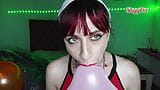 ShyyFxx playing, rubbing and popping balloons- Balloon Fetish snapshot 5