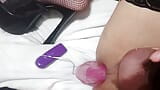 Strofinando un grosso grasso dildo rosa snapshot 9