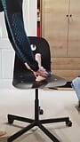 My tight ass fuck huge dildo on chair snapshot 2