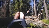 Outdoor Birching Compilation: Please Spank Me with the Birch Rod I Hold in My Pussy snapshot 10