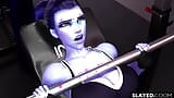 Widowmaker baisée par une grosse bite dans une salle de sport snapshot 3