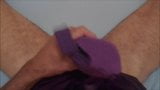 handjob & big cumshot on my sexy lingerie (+ slow motion ) snapshot 1