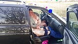 jerking off a dick in a car in nature snapshot 16