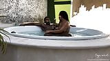 BIG ASS Girlfriend Gets Fucked By Big BBC In Outdoor Jacuzzi -amateur couple- Nysdel snapshot 7