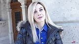 Esploratore tedesco - la milf Karina King con l'apparecchio viene raccolta per una scopata al casting snapshot 4