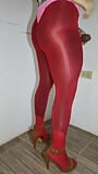 Sparkly red pantyhose and heels snapshot 16