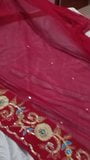 My step mom sexy red saree snapshot 1