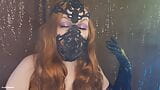 ASMR: latex mask and leather gloves - model Arya Grander snapshot 15