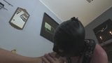 a slave licking Domina Frankie's toes snapshot 4