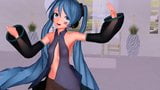 Mmd chica de pelo azul con juguetes sexuales en el coño y el culo gv00103 snapshot 2