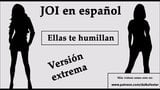 JOI EXTREMO en español. Ellas te humillan en el bosque. snapshot 7