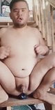 Indonesian chub cums handsfree from riding dildo snapshot 1