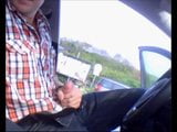 Str8 men jerk off in the car snapshot 1